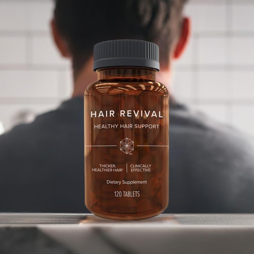Isagenix Hair Revival - Natural Hair Growth & Thickening Supplement - Biotin & Amino Acids - 120 Tablets