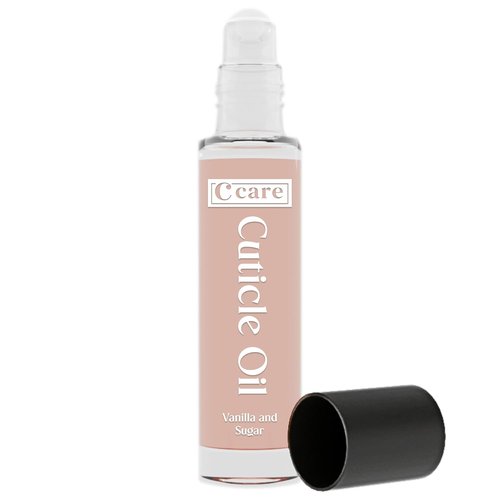 C CARE Vanilla & Sugar Cuticle Oil - Natural Hydrating Nail Treatment for Damaged Skin | 10ml