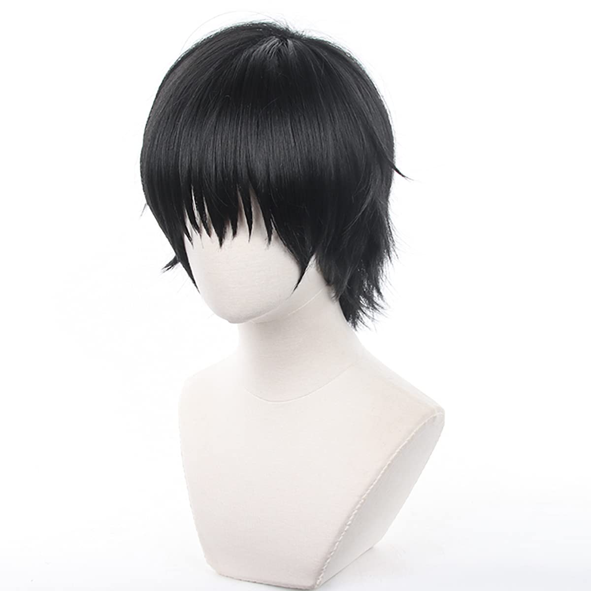 XiongXiongLe Anime Cosplay Wig Jujutsu Kaisen Fushiguro Toji Short Black Costume Hairs Replacement Wig For Boys Men Cos Role Playing Daily Party Halloween Christmas(Fushiguro Toji)