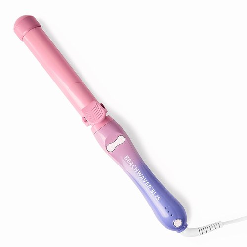Beachwaver Co. B1.25 Rotating Curling Iron - Pink Sunset | Automatic 1.25-Inch Ceramic Iron for Medium-to-Long Hair | Travel-Friendly, Auto Shut-Off