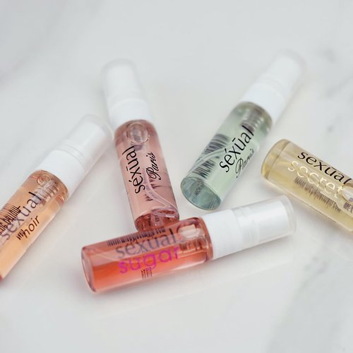 Michel Germain Sexual Discovery Set for Her - Floral & Gourmand Women's Perfume | 5 x 0.07 Fl Oz Vials