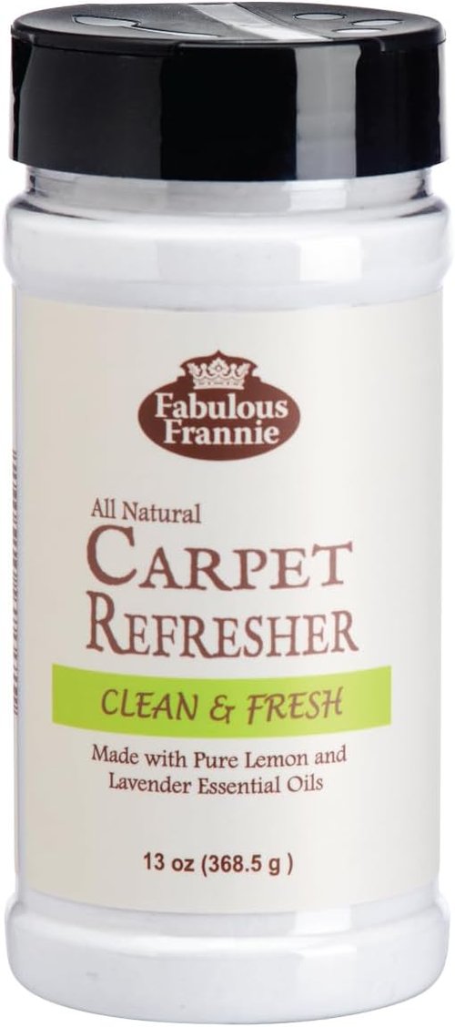 Fabulous Frannie Carpet Refresher | All-Natural Lemon-Lavender Scent with Pure Essential Oils - 13 Ounce