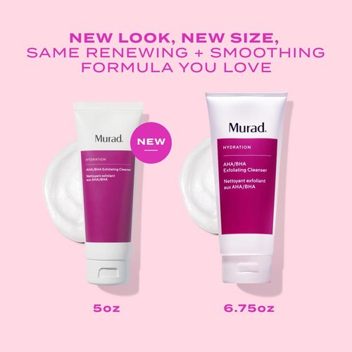 Murad AHA/BHA Exfoliating Cleanser - Triple-Action Face Wash with Salicylic, Lactic & Glycolic Acids - Smooths Dull Skin