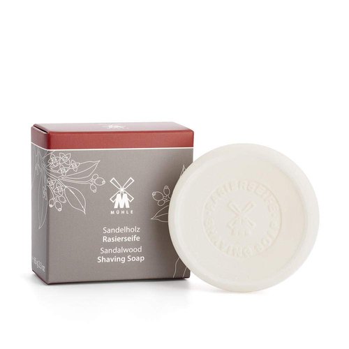 MÜHLE SHAVE CARE Sandalwood Shaving Soap - Anti-Inflammatory & Plant-Based with Aloe Vera | 65g