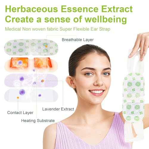 20 PCS Steam Eye Masks wormwood Heated Eye Mask Self Heating for Eyes, Disposable Warming Eye Mask for Sleep, Unscented Scent Eye Steam Mask for Spa/Travel, Stress Relif & Relaxation Gifts for Women