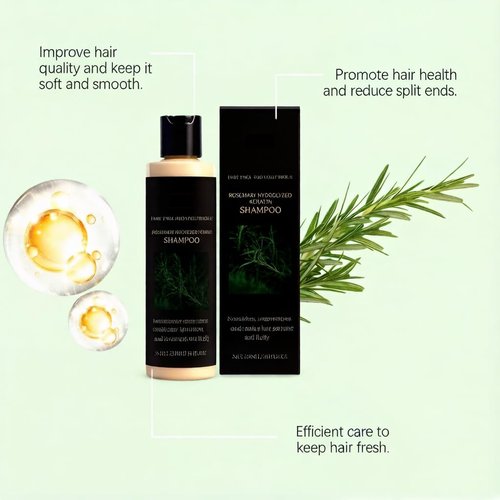 Regine Switzerland Organic Rosemary Hair Growth Shampoo - Sulfate-Free Volumizing Formula for Thinning Hair & Hair Loss, 7.4 fl oz