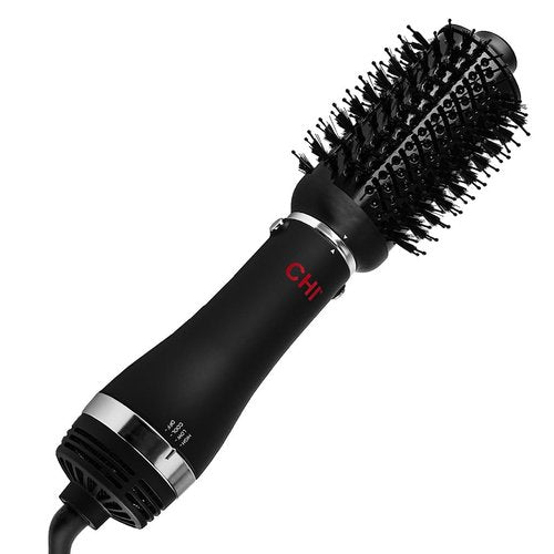 CHI Volumizer 4-in-1 Blowout Brush - Ceramic Ionic Hair Dryer with 4 Attachments, 1000W, Black