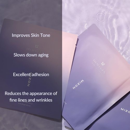 MIZON Hyalugen Pearl Jelly Face Mask - Collagen & Hyaluronic Acid for Glowy Skin | 5 Pack