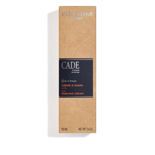 L'OCCITANE Cade Shaving Cream - Rich Foam for a Smooth Shave | Infused with Shea Butter, Made in France