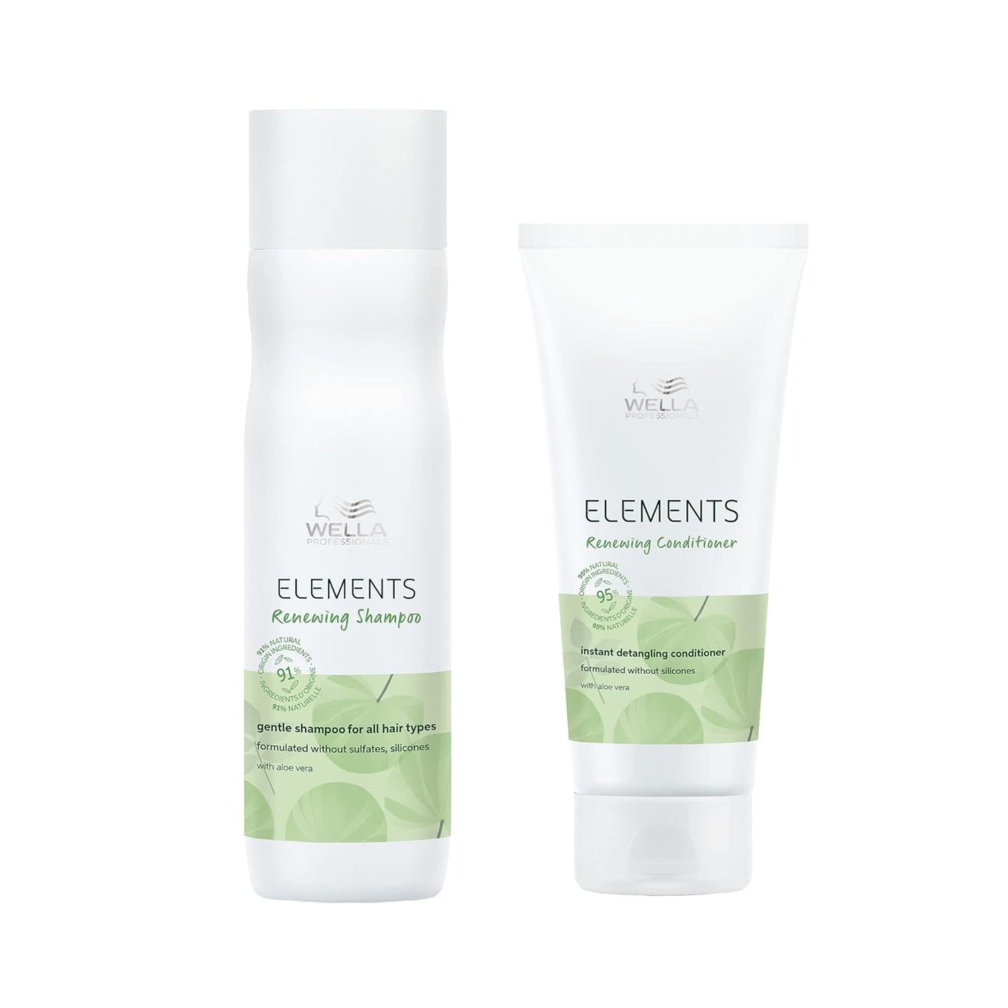 Wella Professionals Renewing Shampoo & Conditioner Set - Sulfate & Silicone Free, Instant Detangling for All Hair Types