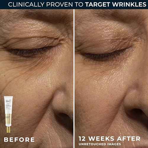 RoC Retinol Correxion Value Set Duo, Deep Wrinkle Anti-Aging Night Face Cream + Under Eye Cream for Dark Circles & Puffiness - Retinol Eye Care