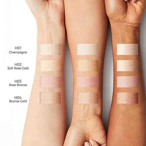 Dewy Highlighter Makeup 15g/0.53fl.Oz, Highlighter Makeup Stick for Face and Body, Radiant & Shimmer Glow, Buildable Color for All Day | Vegan & Cruelty-Free | Champagne Beige Gold