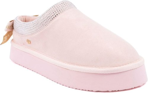 Juicy Couture Cozy Slipper Mule - Plush Indoor/Outdoor House Shoe with Memory Foam & Faux Fur Lining