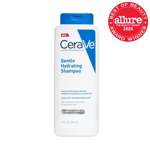 CeraVe Gentle Hydrating Shampoo - Sulfate-Free Formula with Ceramides & Niacinamide for Soft, Healthy Hair | 12 Oz