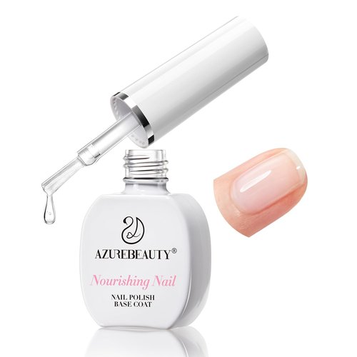 AZUREBEAUTY Base Coat Nail Polish - Clear Quick Dry Formula for Smooth Application | Lightweight Manicure Base