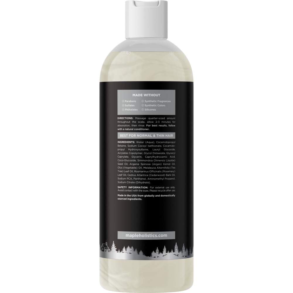 Skiennix Cleansing Shampoo | Dry Scalp Care with Cedarwood & Rosemary | Deep Clarifying Formula for Flaky Scalp