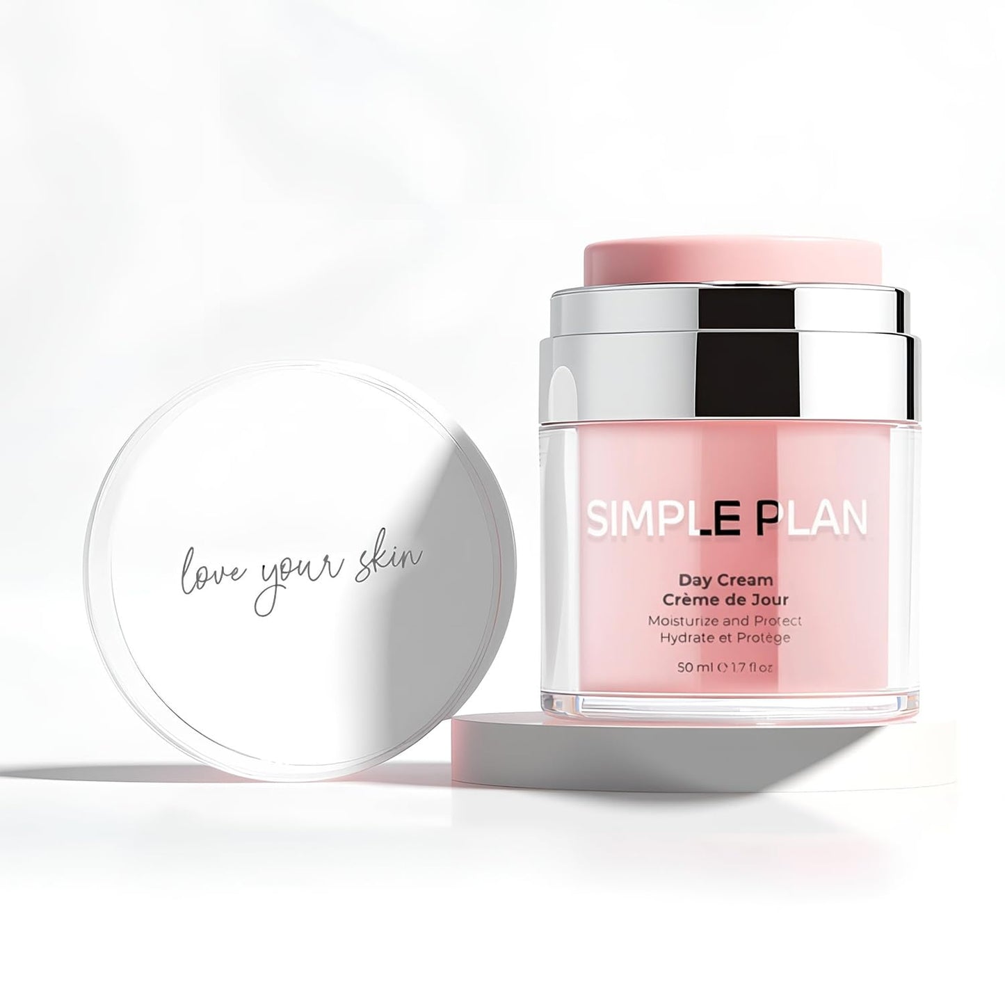 SIMPLE PLAN Advanced Moisturizing Day Cream – Hydrating Face Moisturizer with Hyaluronic Acid & Ceramides, Fragrance-free Facial Moisturizer for Women & Men, Daily Moisturizer for Sensitive Skin 50 ML