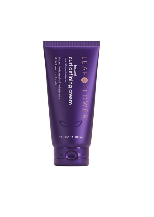 Leaf & Flower Instant Curl Defining Cream - 6oz | Perfect for Frizz Control and Definition