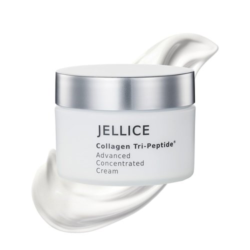 JELLICE Advanced Collagen Face Cream - Anti-Aging Moisturizer with Collagen Tripeptides & Hyaluronic Acid for All Skin Types