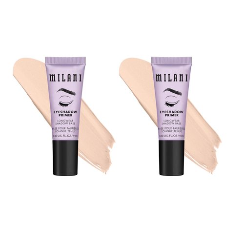 Milani Eyeshadow Primer - Clear Lightweight Base for Crease-Proof Longwear - 2 Pack for All Skin Types