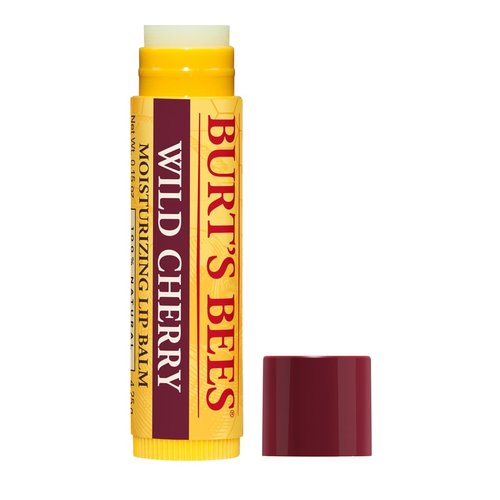 Burt’s Bees Lip Balm - Wild Cherry Flavor | Nourishing 0.15 Ounce Tube for Soft Lips