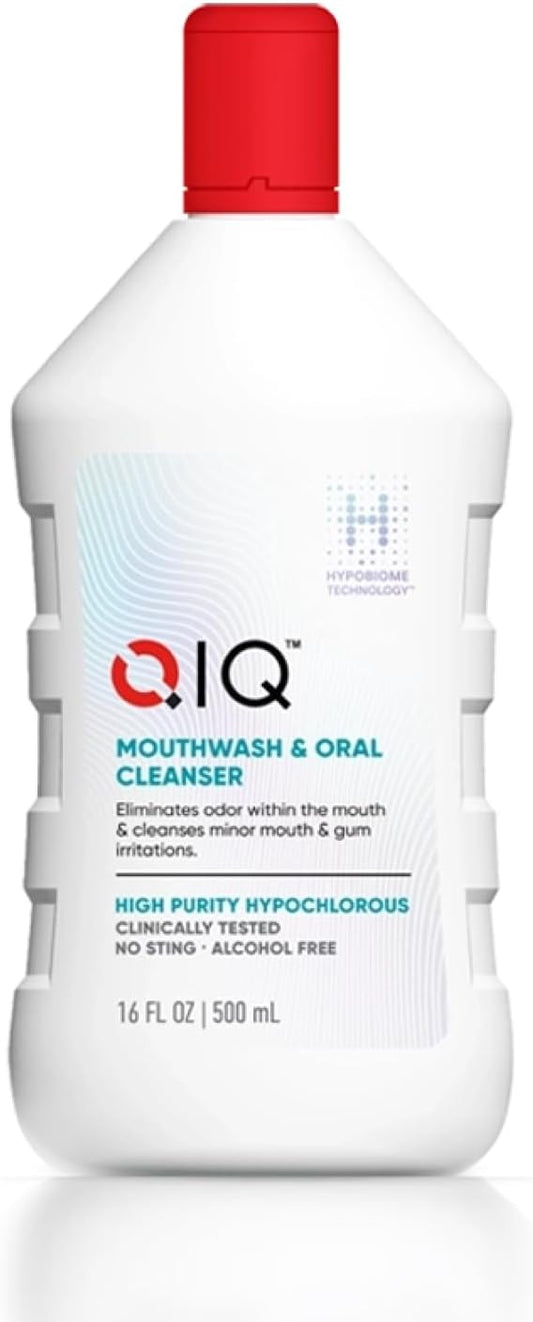 Skiennix Oral Care Mouthwash - Alcohol-Free Hypochlorous Acid Rinse for Dental Hygiene & Bad Breath Relief (16oz)