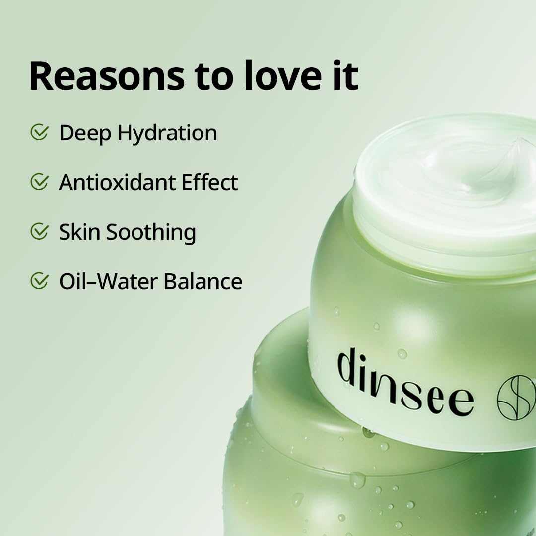 DINSEE Premium Vegan Snow Lotus Moisturizer - Lightweight Hydrating Cream for All Skin Types | Anti-Aging, 50ml