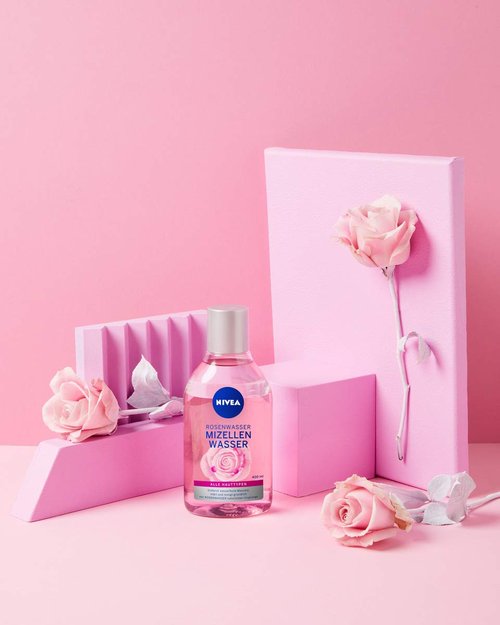 NIVEA MicellAIR Rose Touch Two-Phase Micellar Cleansing Water 400 ml – Gentle Daily Makeup Remover & Face Cleanser with Rose Water, Hydrates and Refreshes Skin for All Skin Types