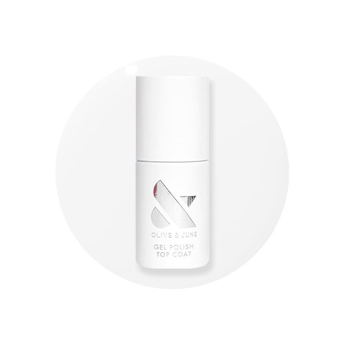 Olive & June Gel Polish Top Coat - Long-Lasting, Damage-Free Formula | Up to 21 Days Wear | Vegan & Cruelty-Free