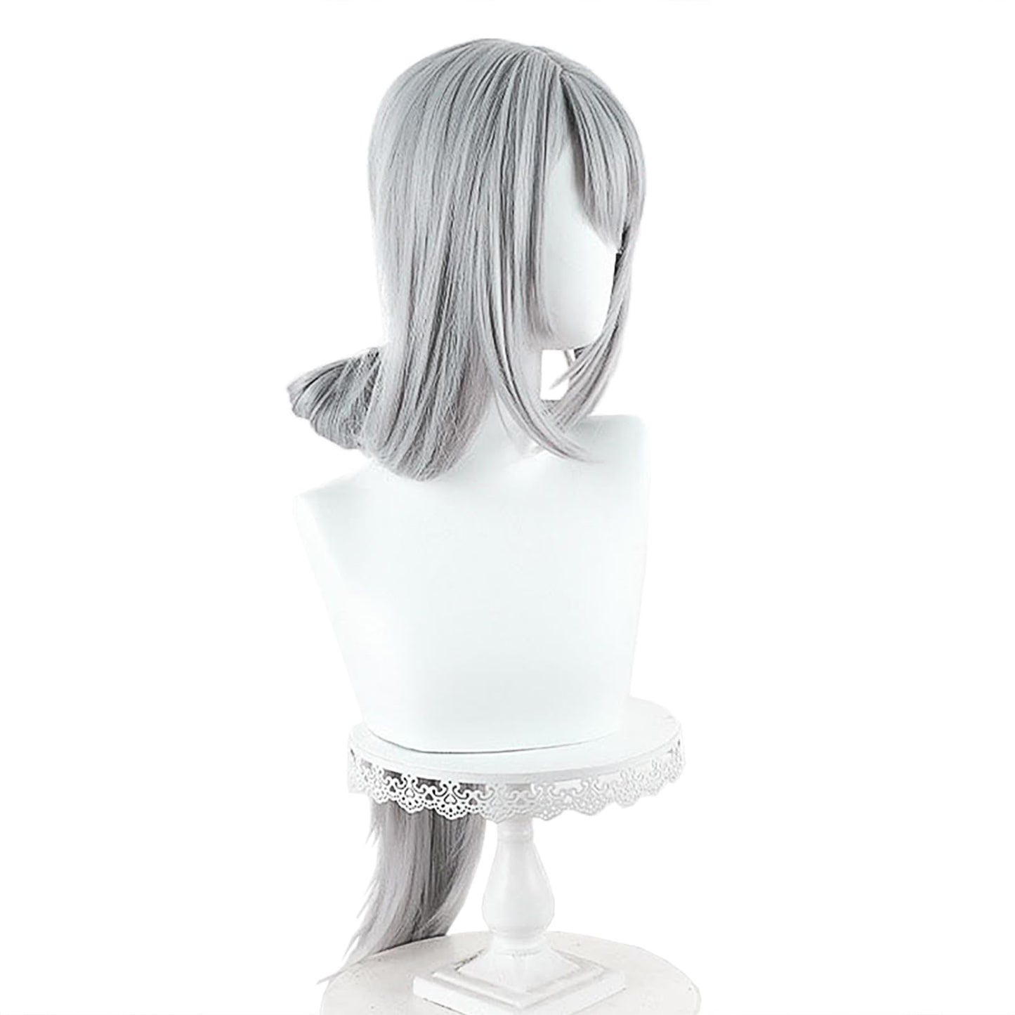 XiongXiongLe Honkai Star Rail Hanya Wig Cosplay Silver White Long Straight Women Costumes Hair Wigs for Girls Cos Anime Game Party Halloween Christmas Daily Wear(Hanya)