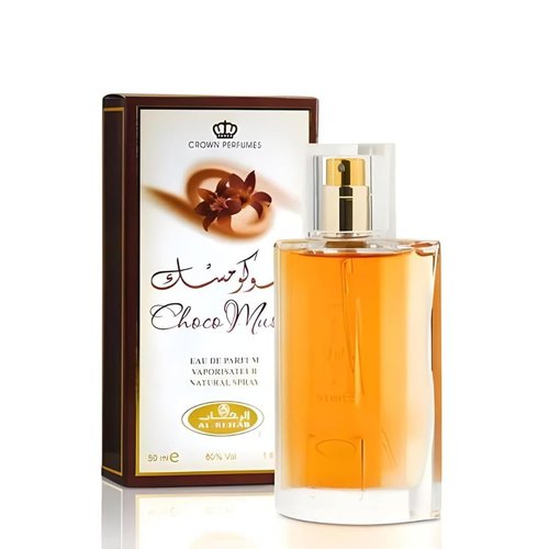 Choco Musk Eau de Parfum Spray for Women & Men 1.65 Fl Oz - Long Lasting Sweet Musky Fragrance with Rich Notes, Great for Casual, Formal, and Outdoor - Luxury Valentine Gift for Couples