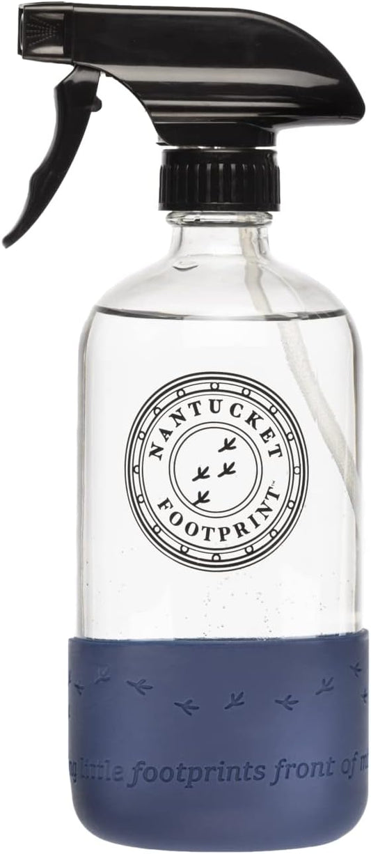 Skiennix Empty Clear Glass Spray Bottles - 16 Oz Refillable Silicone Spray Bottle for Cleaners