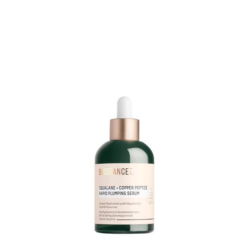 Biossance Squalane + Copper Peptide Serum - Rapidly Plump & Firm Skin, Vegan Formula for All Skin Types