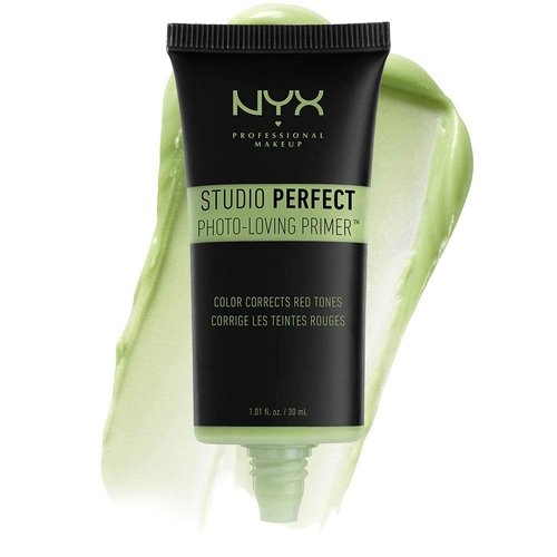 NYX PROFESSIONAL MAKEUP Studio Perfect Primer - Vegan Green Face Primer for Color Correction