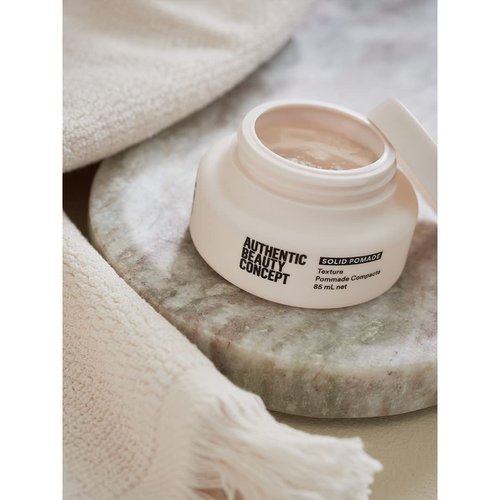 Authentic Beauty Concept Solid Pomade - Medium Hold Hair Pomade for All Hair Types | Vegan & Cruelty-Free | 2.9 oz.
