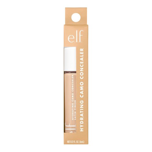 e.l.f. Hydrating Camo Concealer - Full-Coverage Satin Finish for Blemishes & Under-Eye Circles | Vegan, Medium Peach