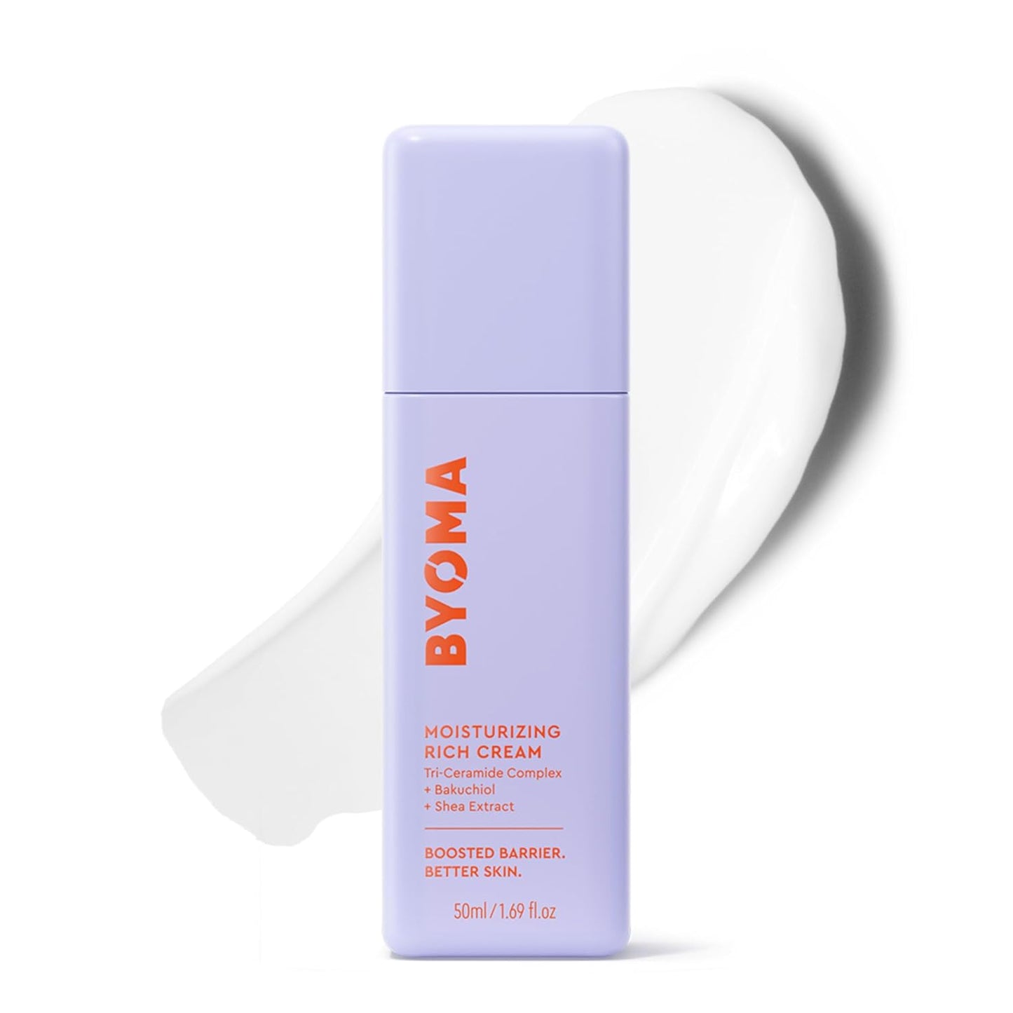 BYOMA Moisturizing Rich Cream - Barrier Repair Face Lotion with Bakuchiol & Shea Extract - 1.69 fl. oz