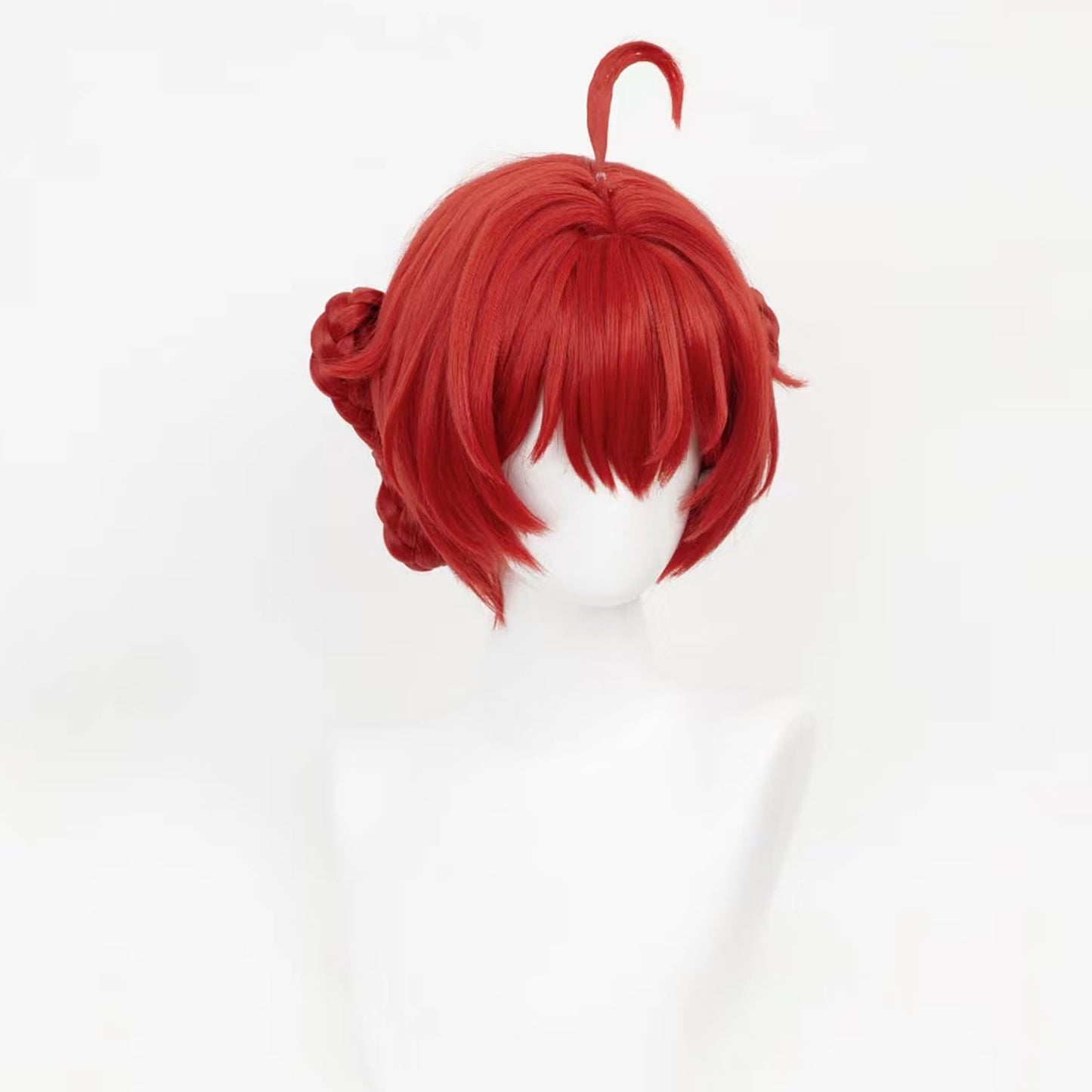 XiongXiongLe Wuthering Waves Danjin Cosplay Wig Women Costume Short Red Hairs Replacement Wigs for Adult Cos Anime Game Party Halloween Christmas(Danjin)