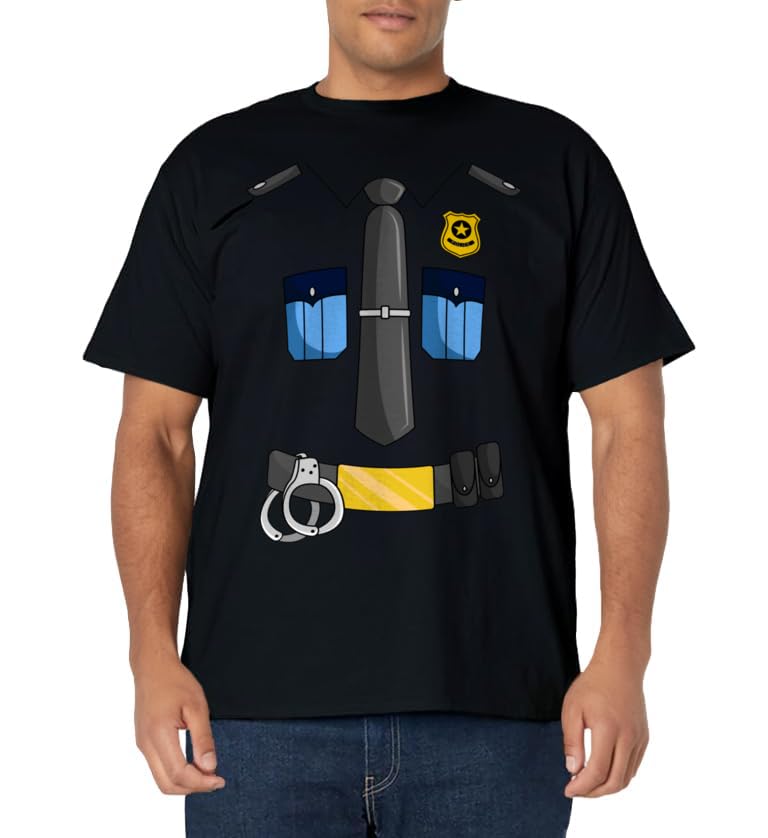 Police Officer Costume Policeman Cop Sheriff Halloween T-Shirt