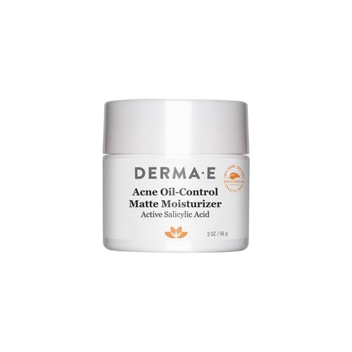 DERMA E Acne Oil Control Face Moisturizer - Matte Formula with Salicylic Acid & Tea Tree Oil | 2 Oz