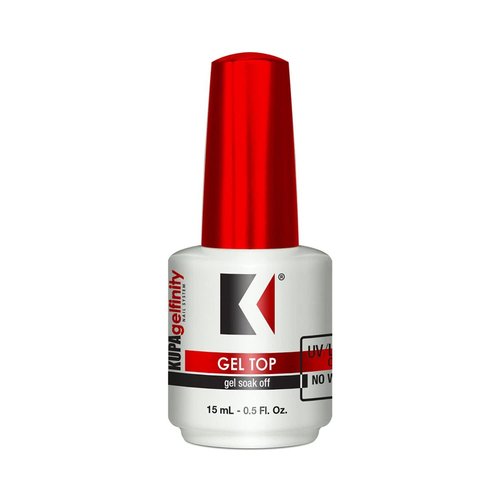 KUPA GelFinity Gel Top Coat - No-Wipe High Gloss Shine & Chip-Resistant Sealer | 0.5 Fl Oz