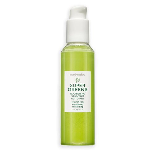 Earth To Skin Super Greens Nourishing Face Cleanser - Vitamin-Enriched Daily Wash for All Skin Types | 4.7 Fl Oz