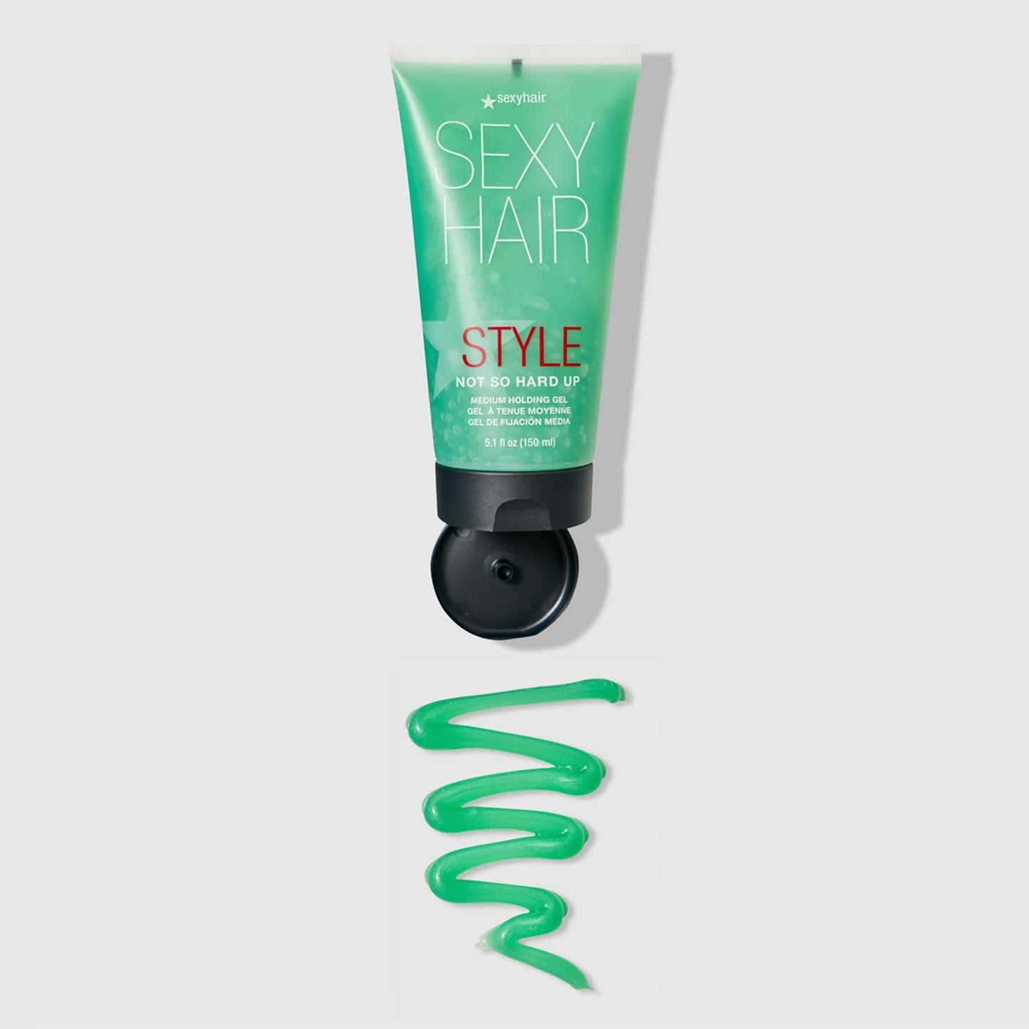 SexyHair Medium Holding Gel - Flexible Formula for All Hair Types | 5.1 Oz | Re-Styling Made Easy