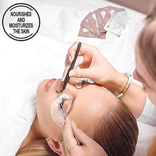 Ocim 100 Pairs Eye Gel Pads Lash Extensions, Lint Free Under Hydrogel Eye Patch for Eyelash Extension/Tinting