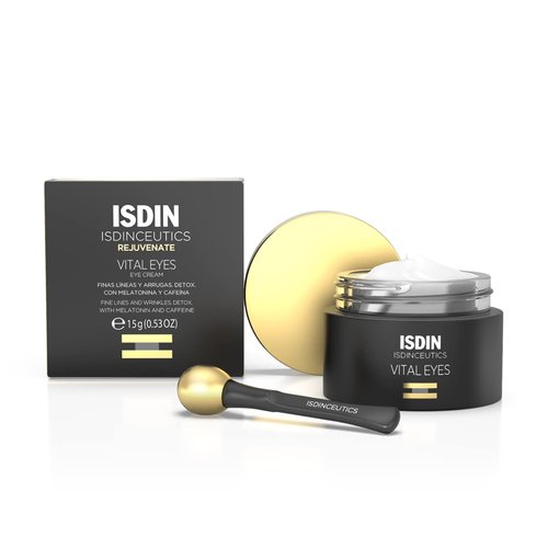 ISDIN Isdinceutics Vital Eyes - Night Eye Cream for Wrinkles with Melatonin & Cooling Applicator