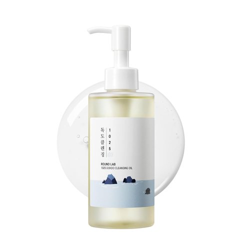 ROUND LAB 1025 Dokdo Cleansing Oil - Lightweight Makeup Remover for Sensitive Skin | 6.76 Fl Oz