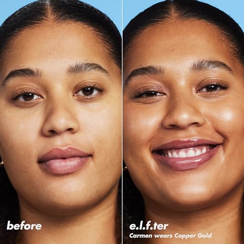 e.l.f. SKIN Bronzing Drops, Liquid Bronzer For Face & Skin, Creates A Sun-Kissed Glow, Infused With Vitamin E, Vegan & Cruelty-Free, Rose Gold