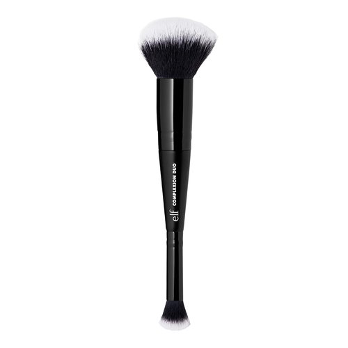 e.l.f. Complexion Duo Brush - Vegan Makeup Brush for Flawless Foundation & Concealer Application