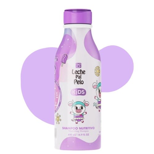 Leche Pal Pelo Kids Nourishing Shampoo - Gentle Daily Cleanser, Sulfate & Paraben-Free, 14.9 fl. oz | Hydrates & Defines with Jojoba, Coconut Milk & Aloe Vera