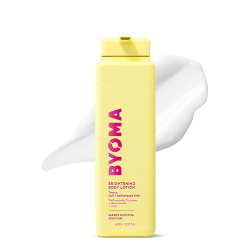 BYOMA Brightening Body Lotion - Creamy Moisturizer with Niacinamide & Urea - Evens Tone & Hydrates - 13.52 fl oz